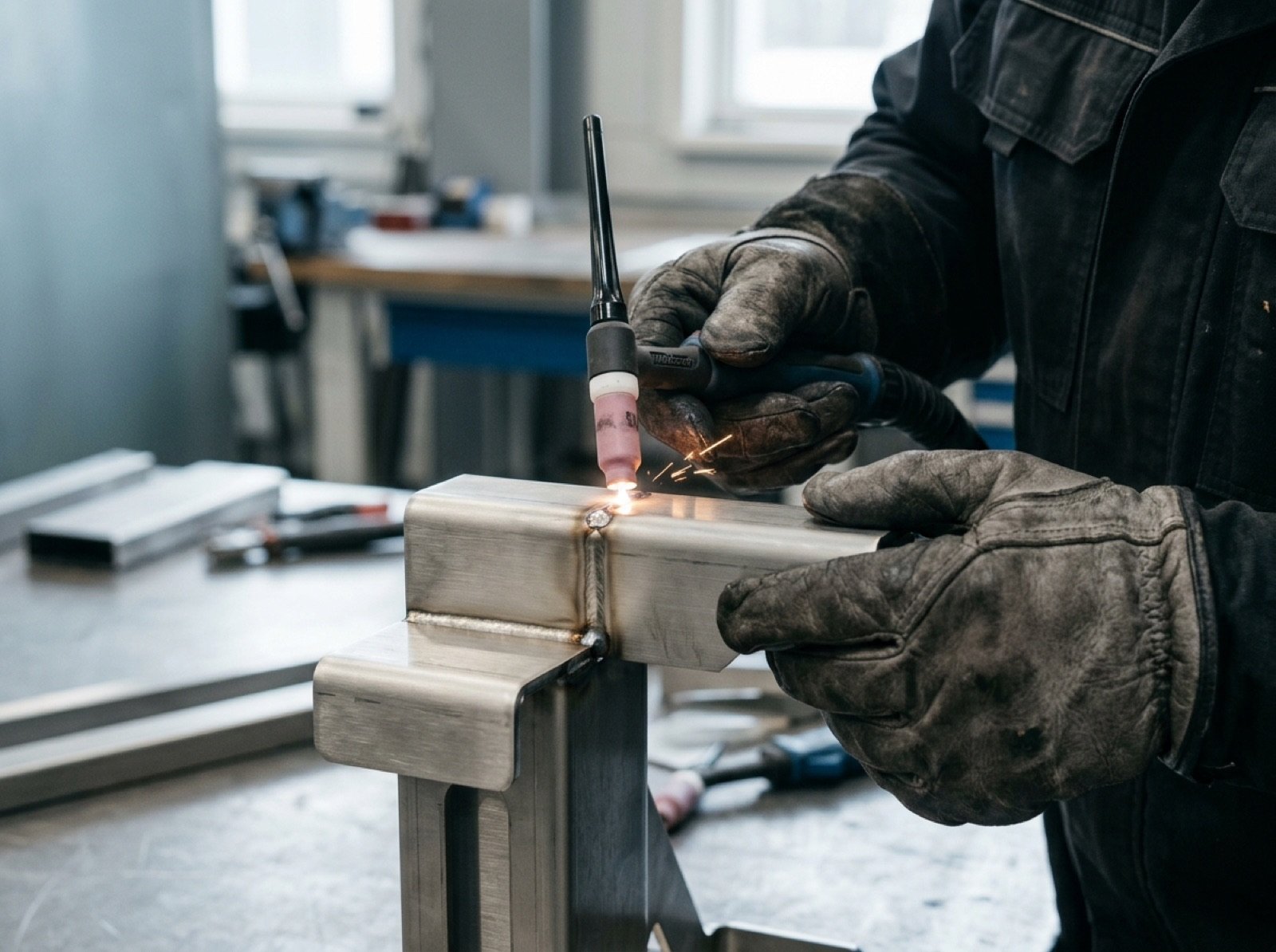 Keevitustöö metalltoote parandamisel